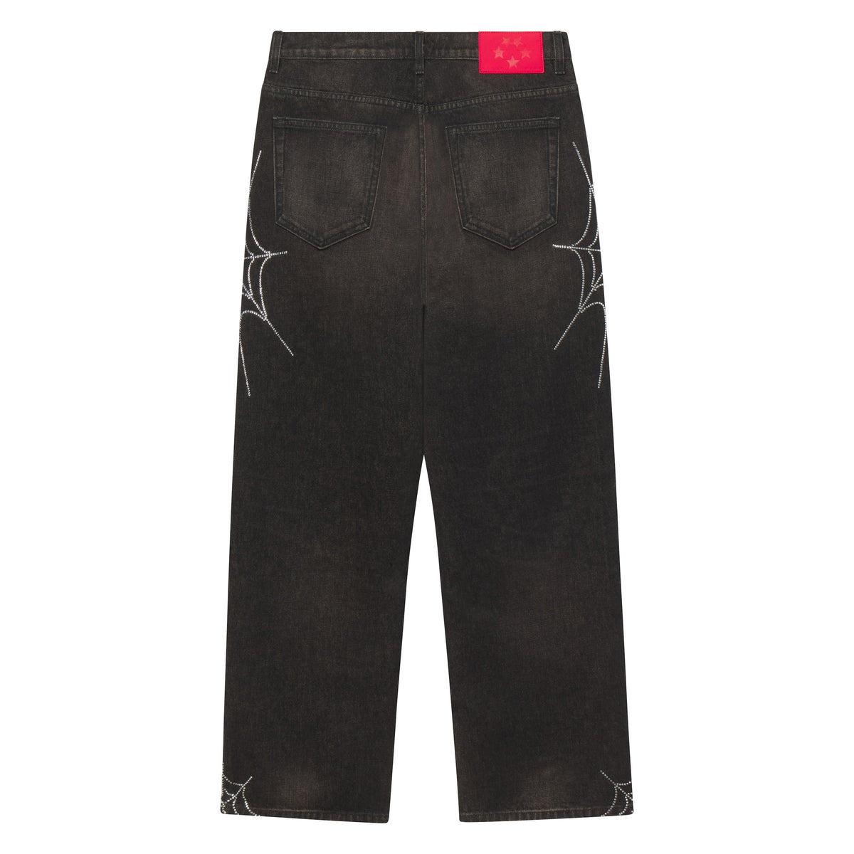 RHINESTONE WEB DENIM