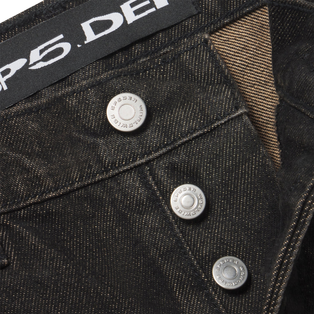 RHINESTONE WEB DENIM
