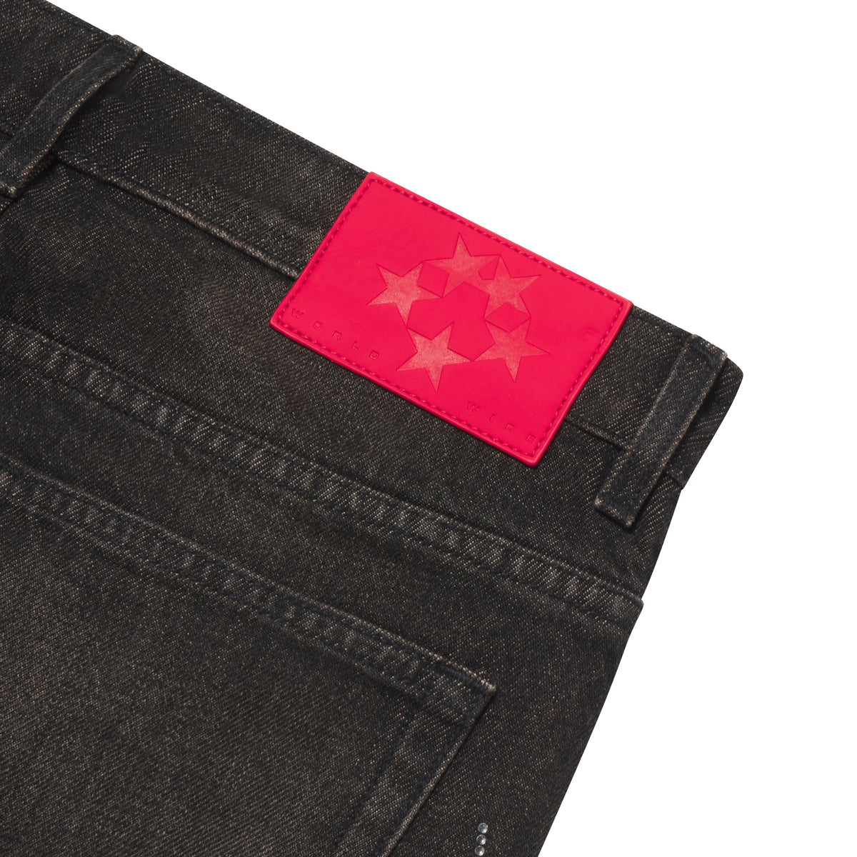 RHINESTONE WEB DENIM