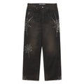 RHINESTONE WEB DENIM