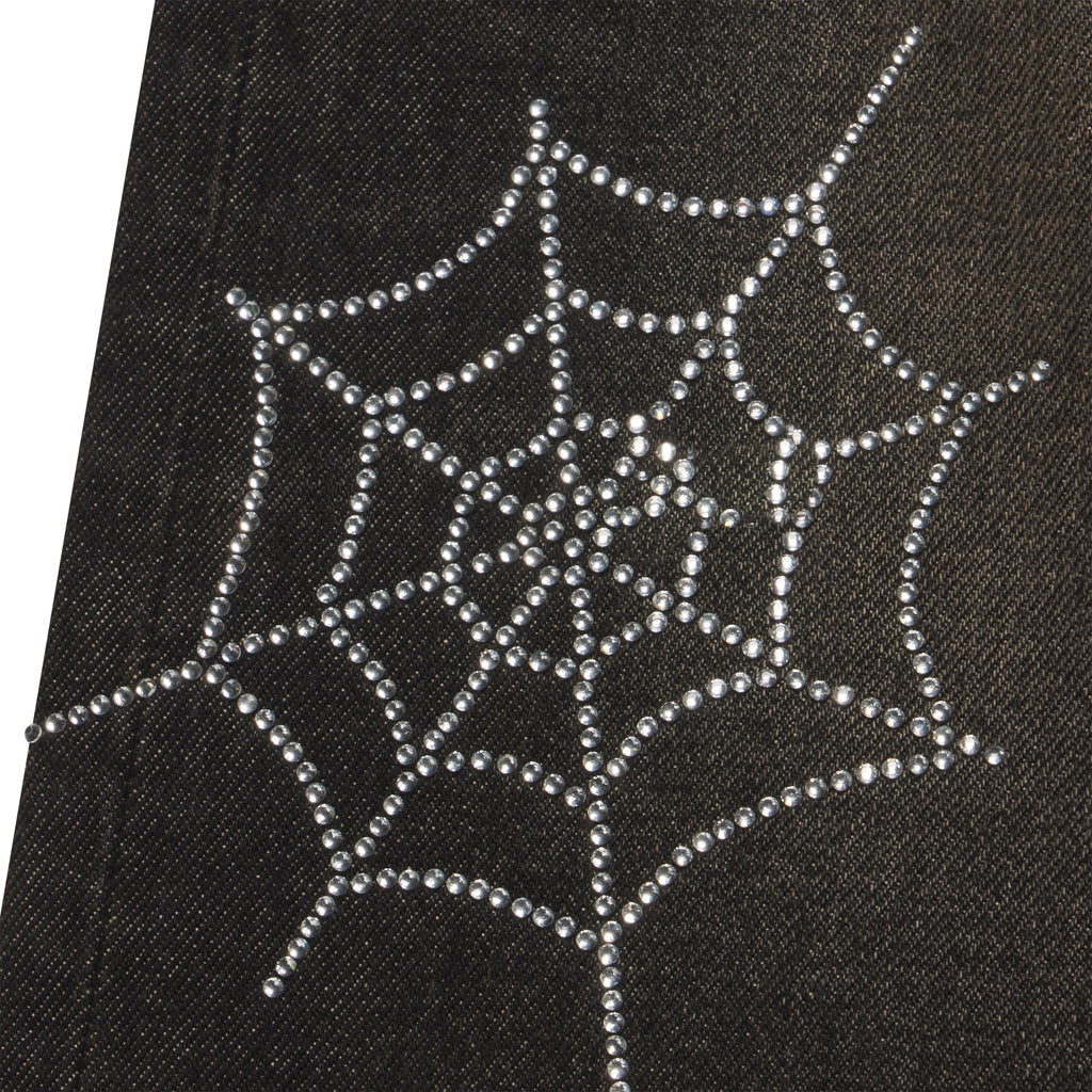 RHINESTONE WEB DENIM