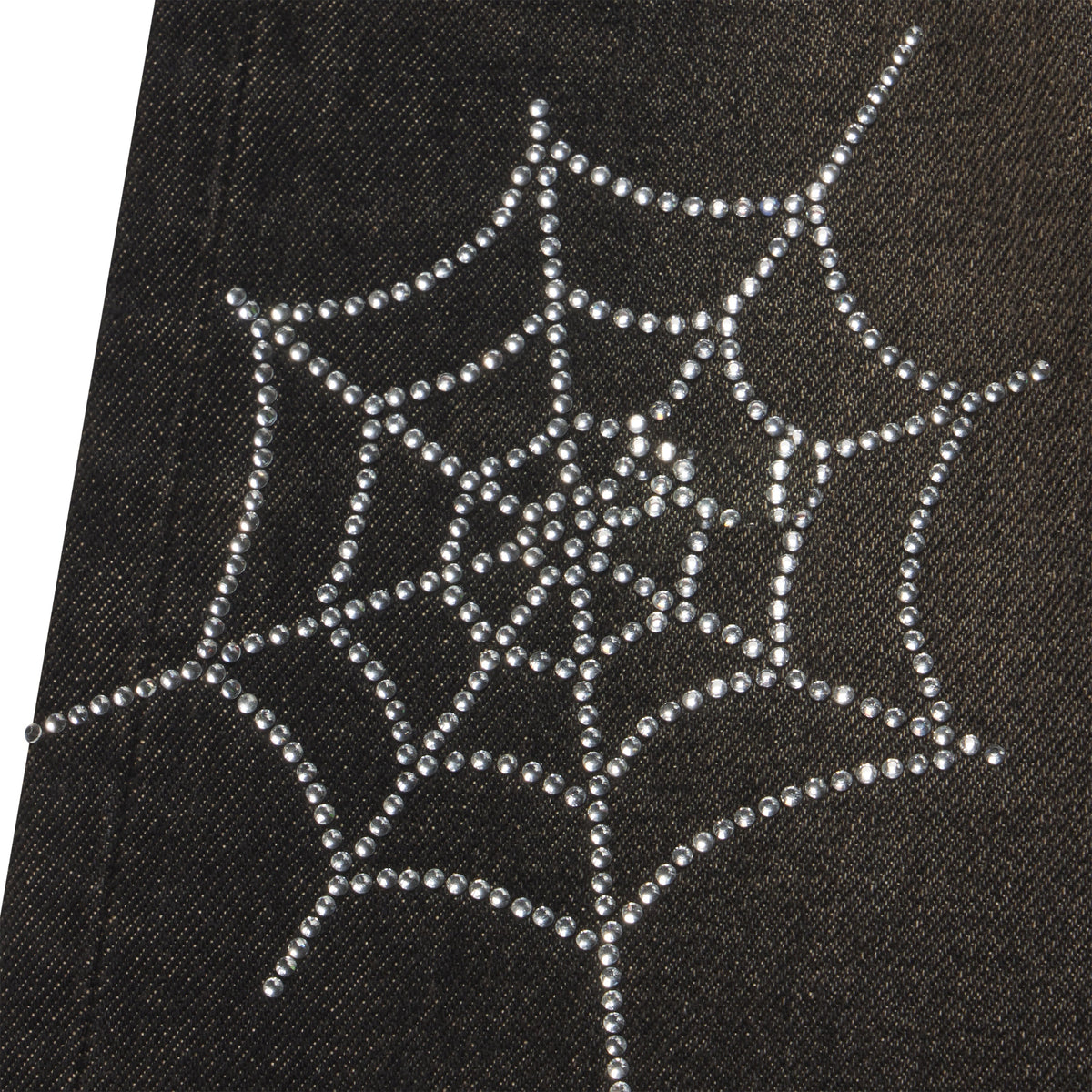 RHINESTONE WEB DENIM