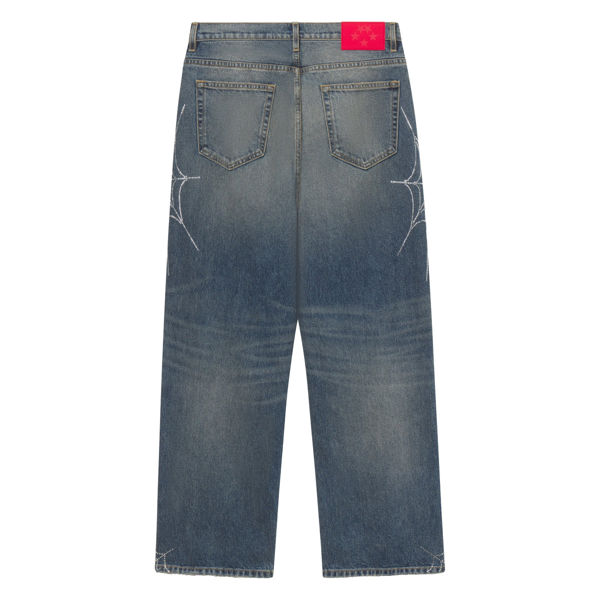 RHINESTONE WEB DENIM