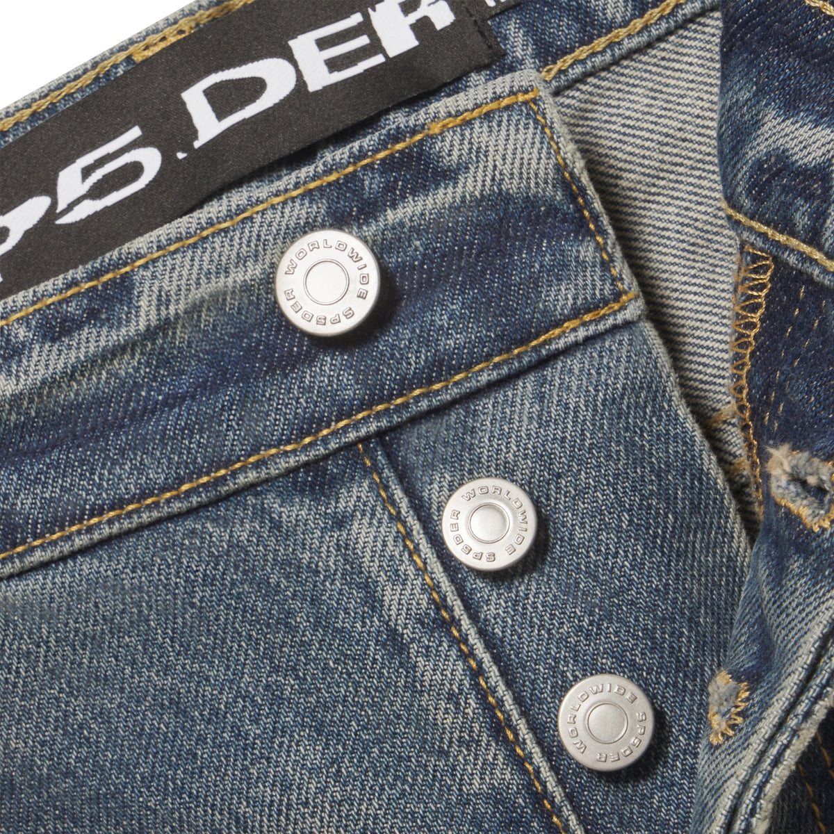 RHINESTONE WEB DENIM