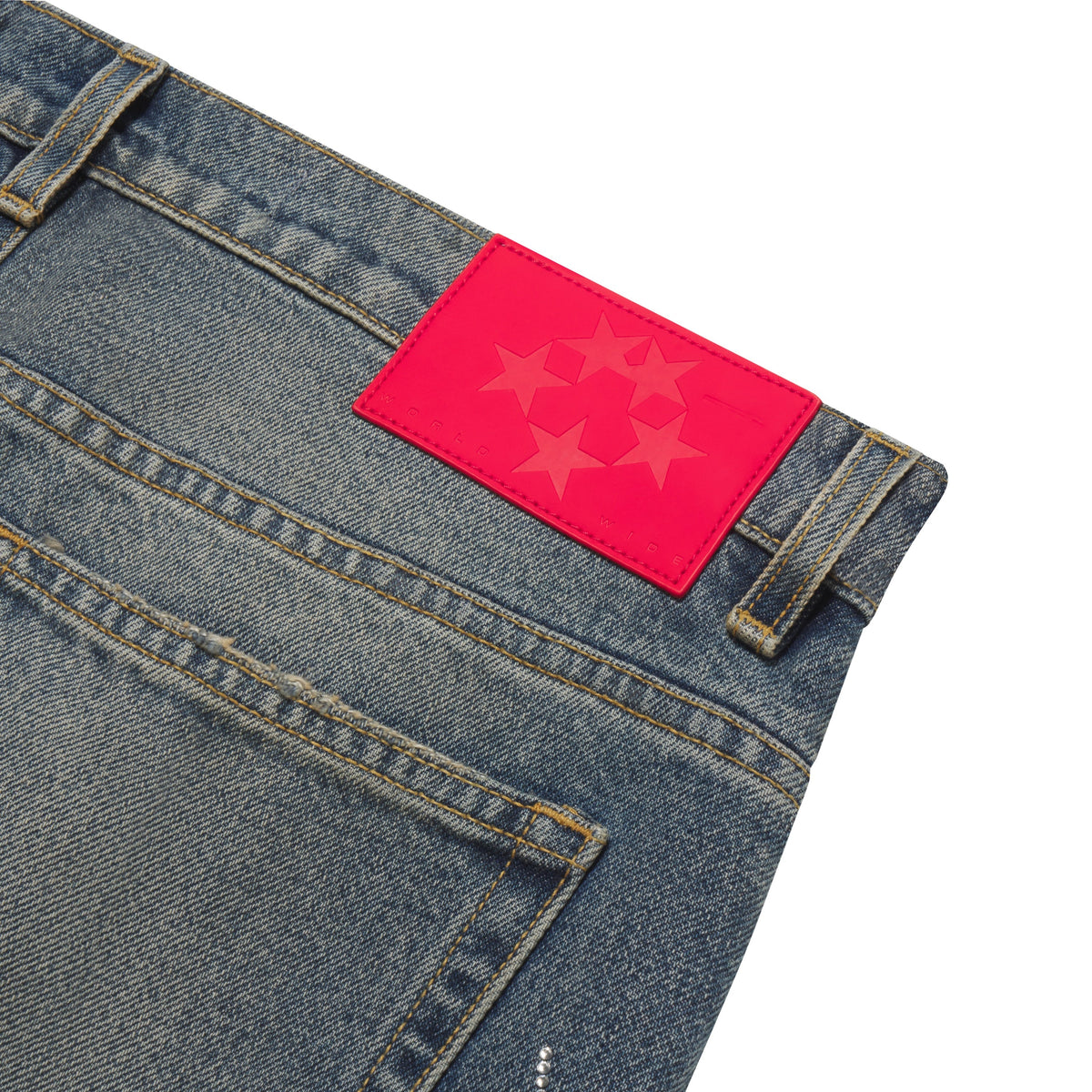 RHINESTONE WEB DENIM