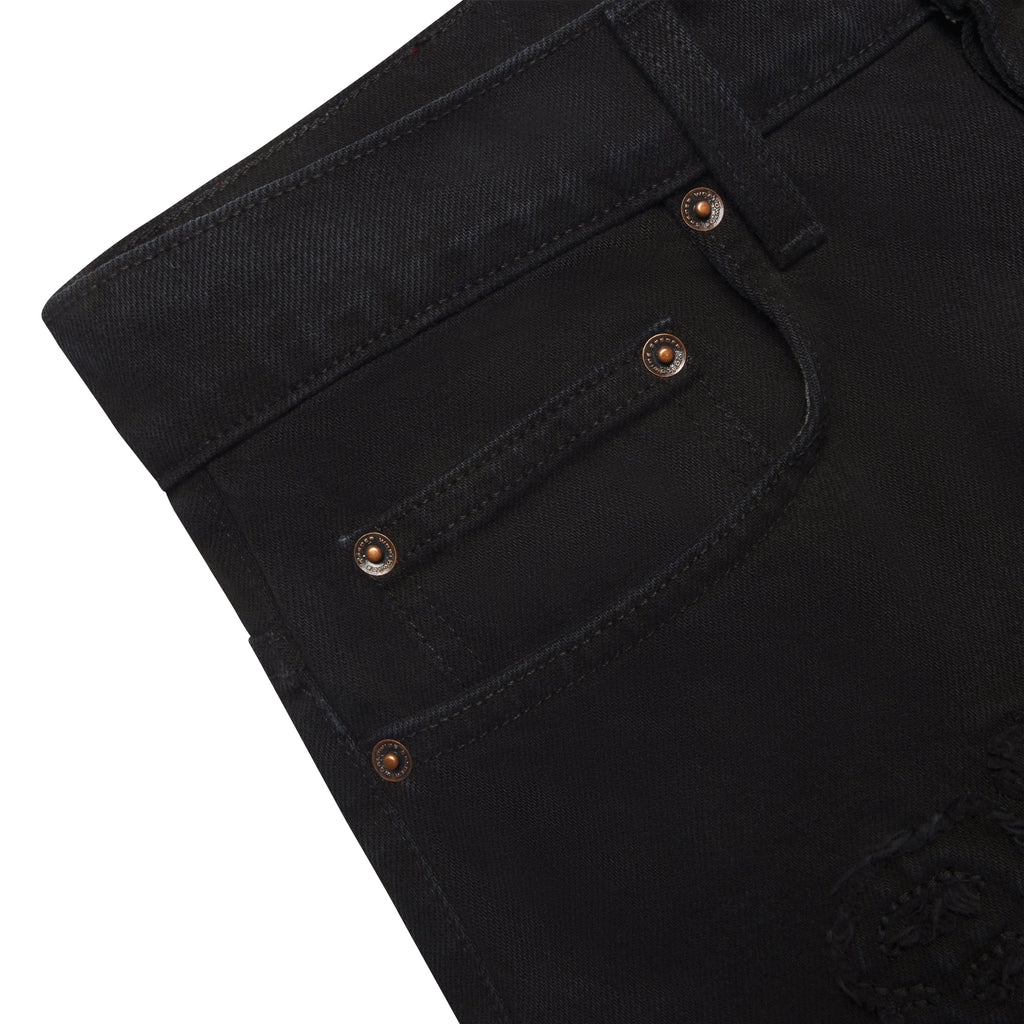 DISTRESSED LOGO V3 DENIM