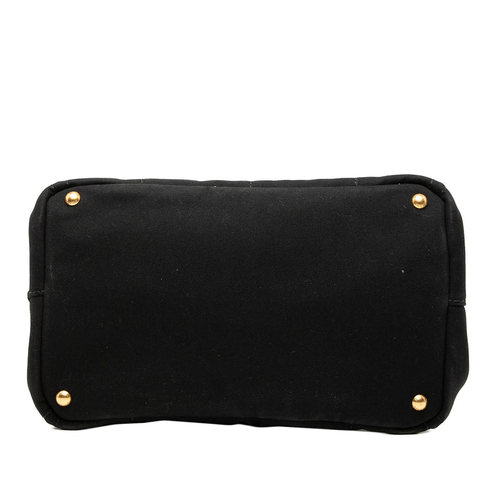 Prada Canvas Canapa Logo Satchel