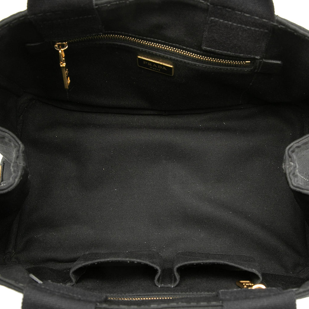 Prada Canvas Canapa Logo Satchel