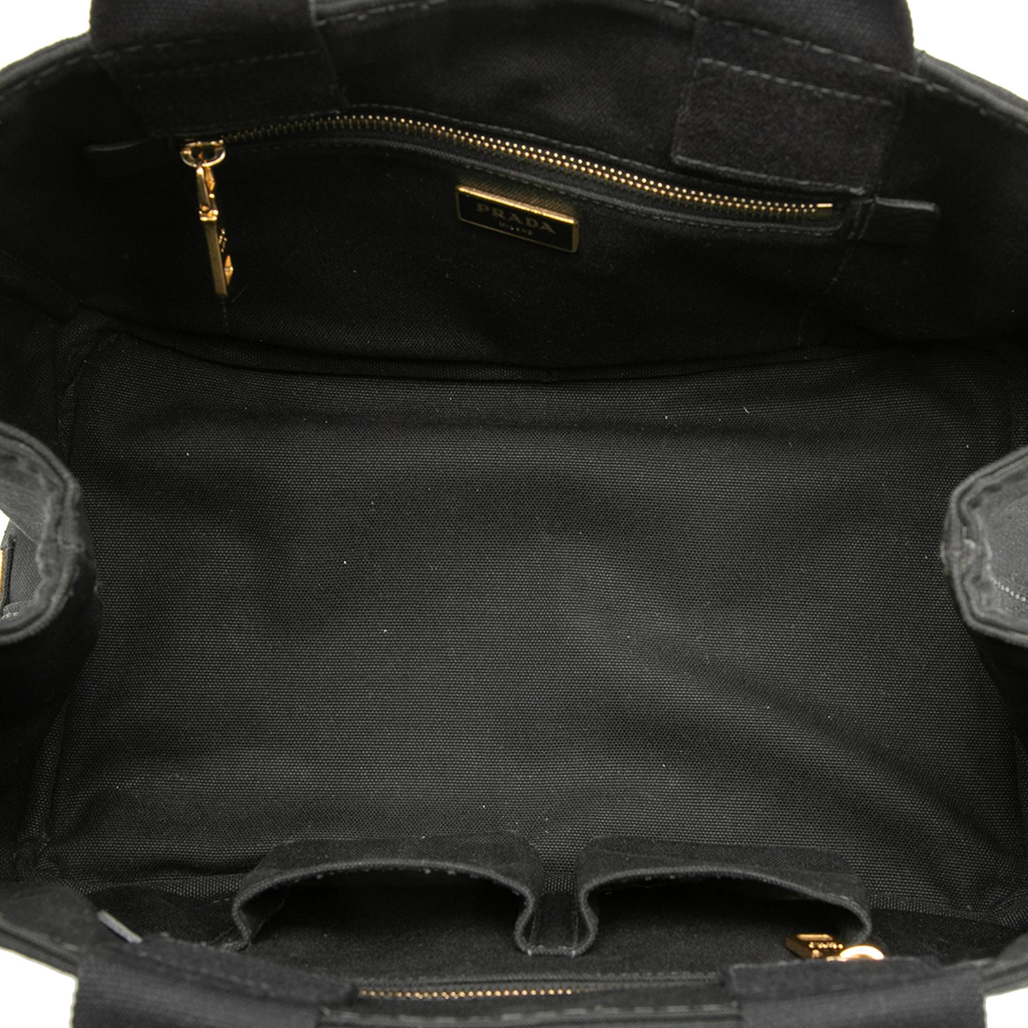 Prada Canvas Canapa Logo Satchel
