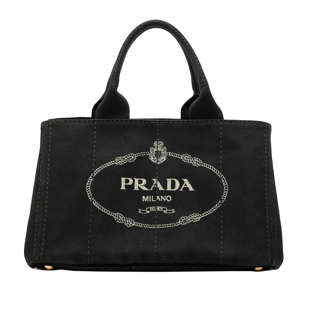 Prada Canvas Canapa Logo Satchel