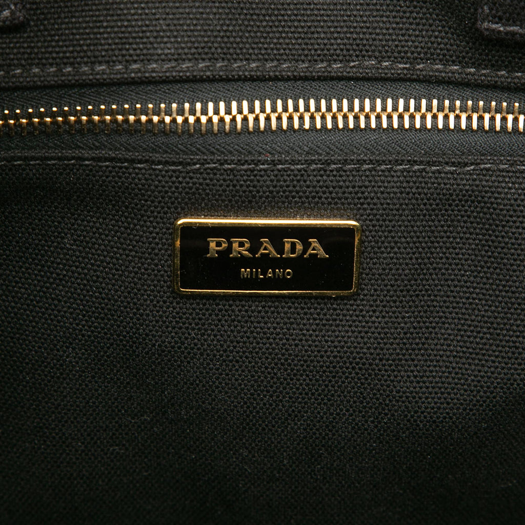 Prada Canvas Canapa Logo Satchel