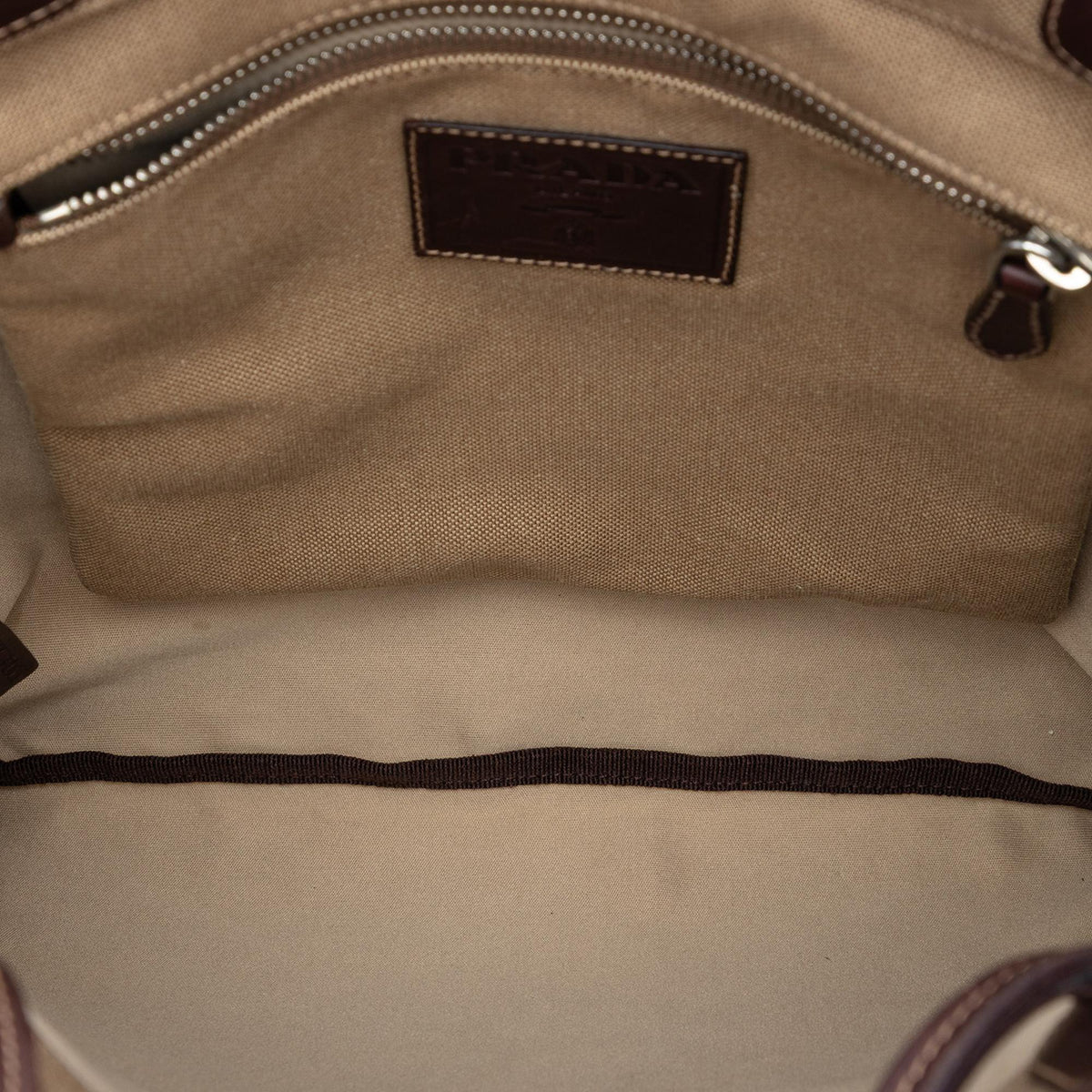 Prada Canvas Canapa Logo Tote