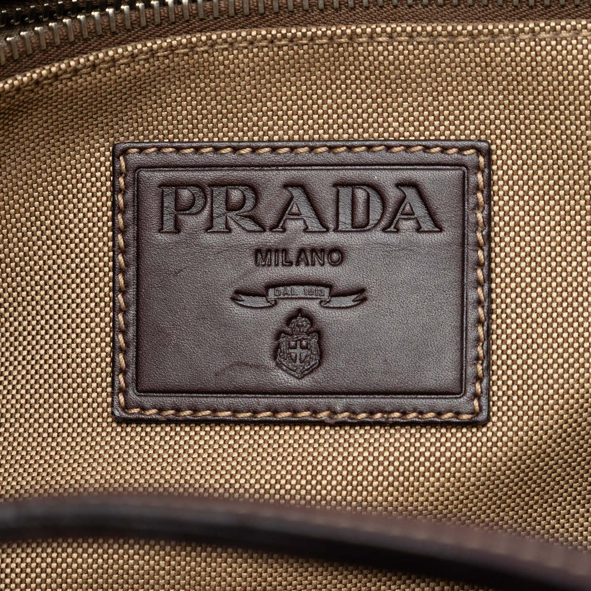 Prada Canvas Canapa Logo Tote
