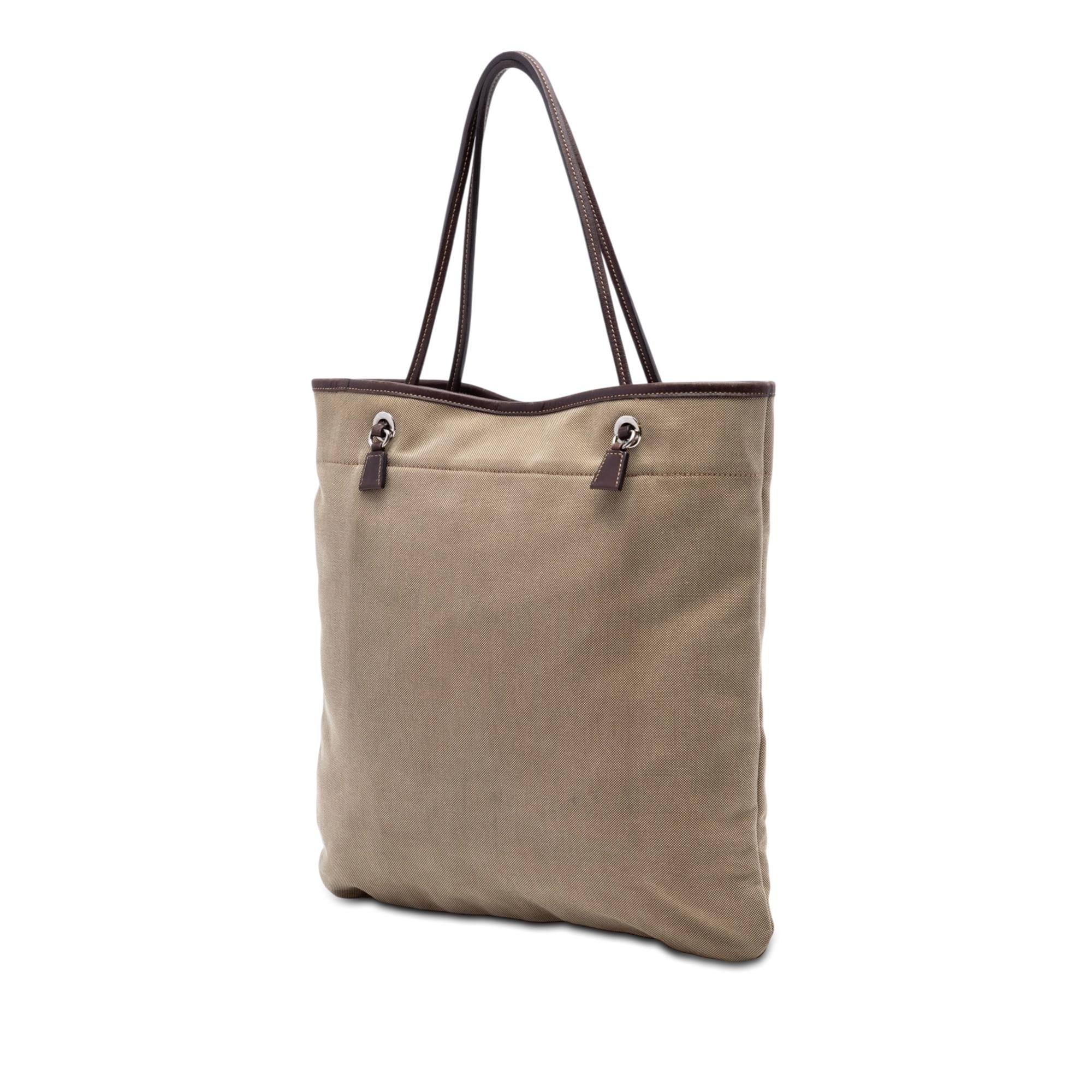 Prada Canvas Canapa Logo Tote