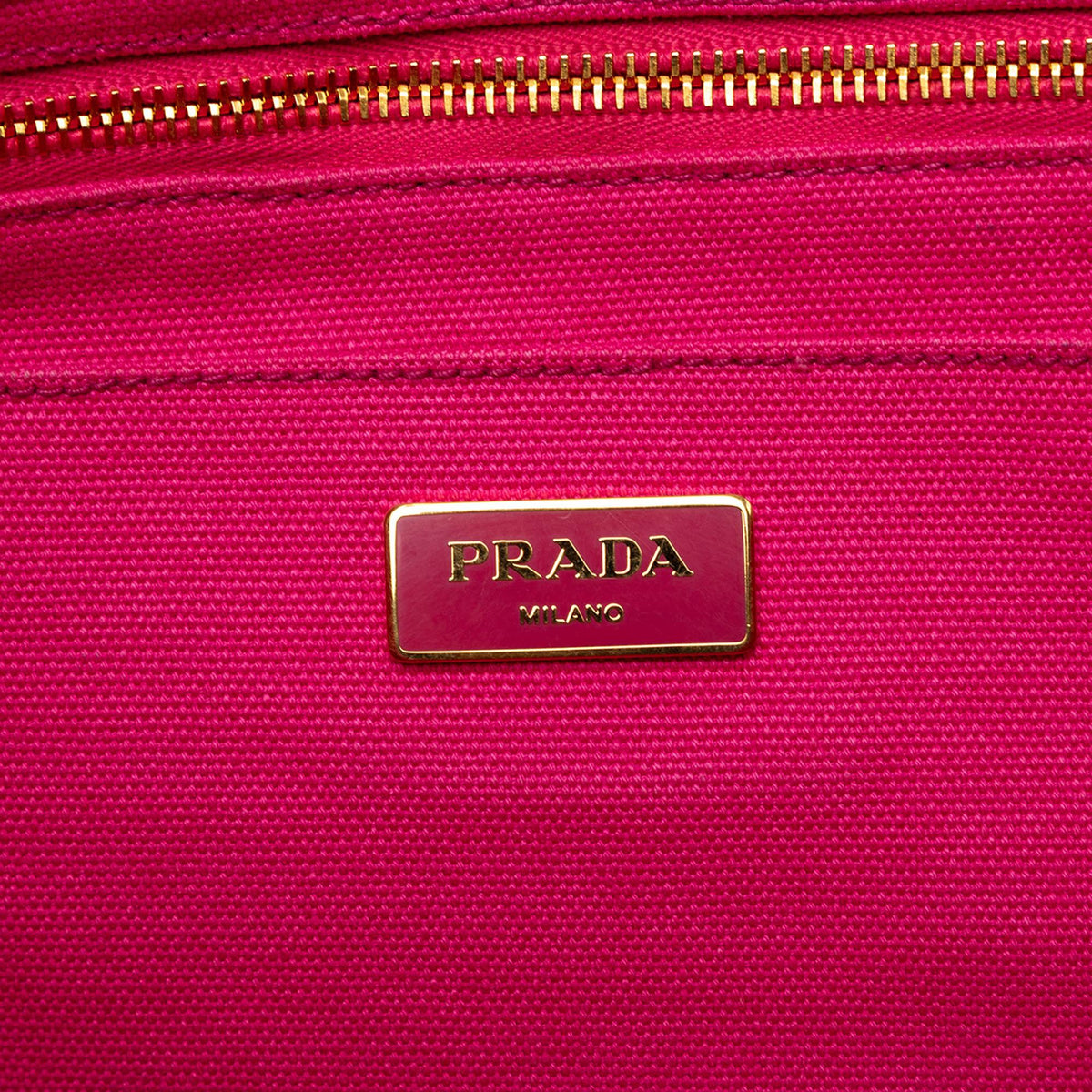 Prada Canvas Canapa Logo Tote