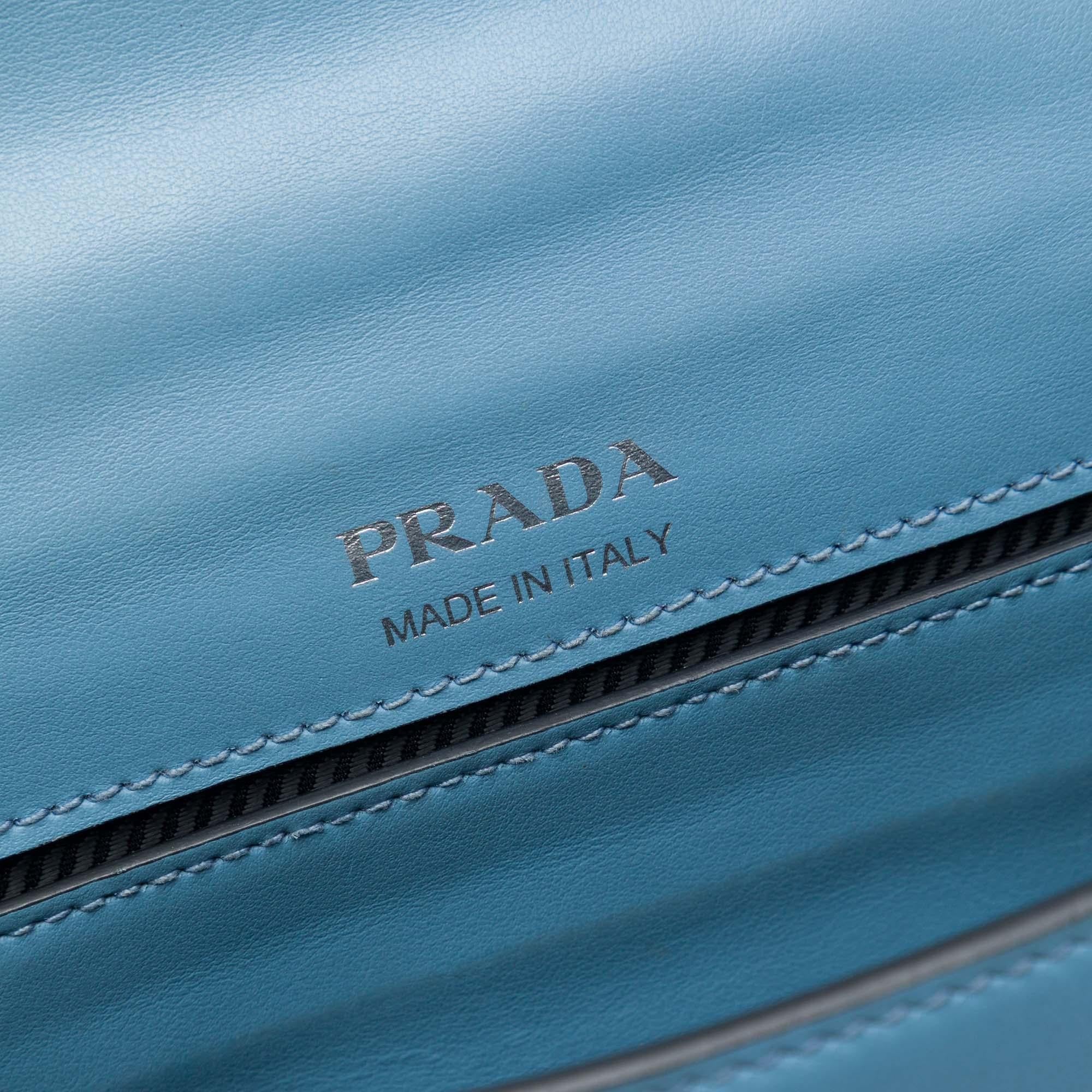 Prada City Calf Plex Ribbon Crossbody