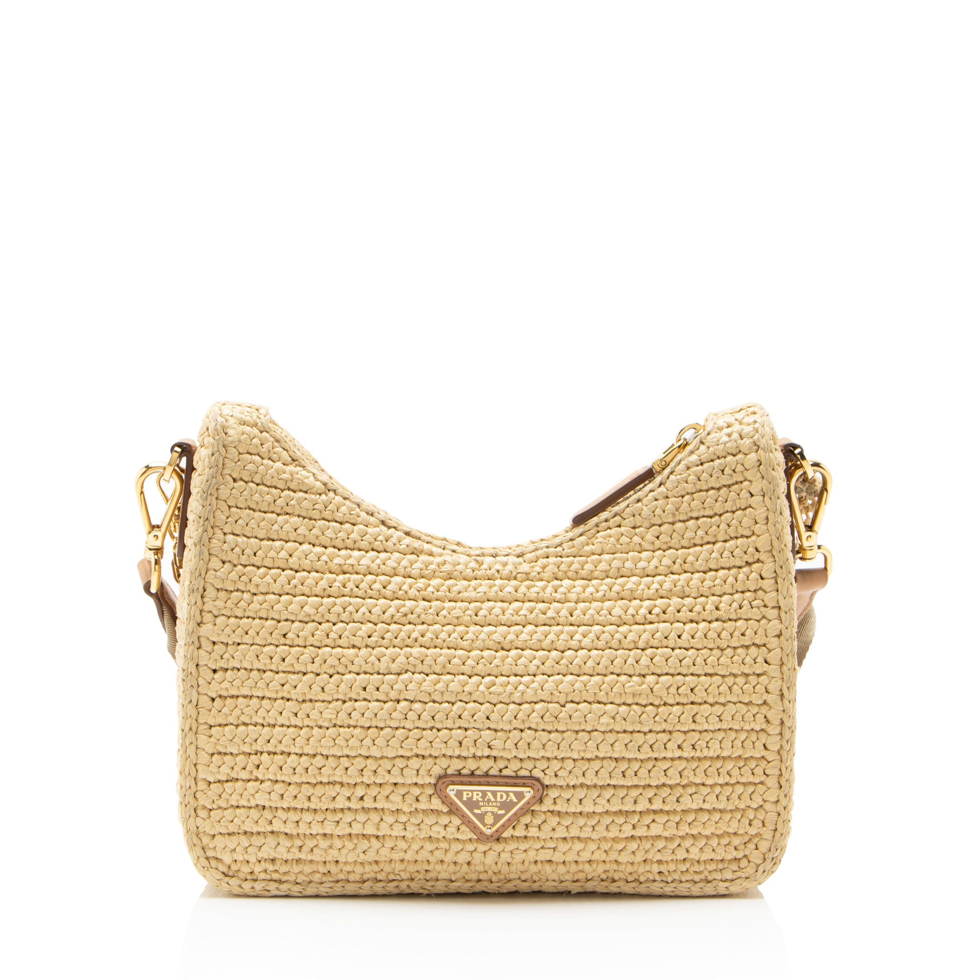 Prada Crochet Raffia Re-Edition 2005 Crossbody