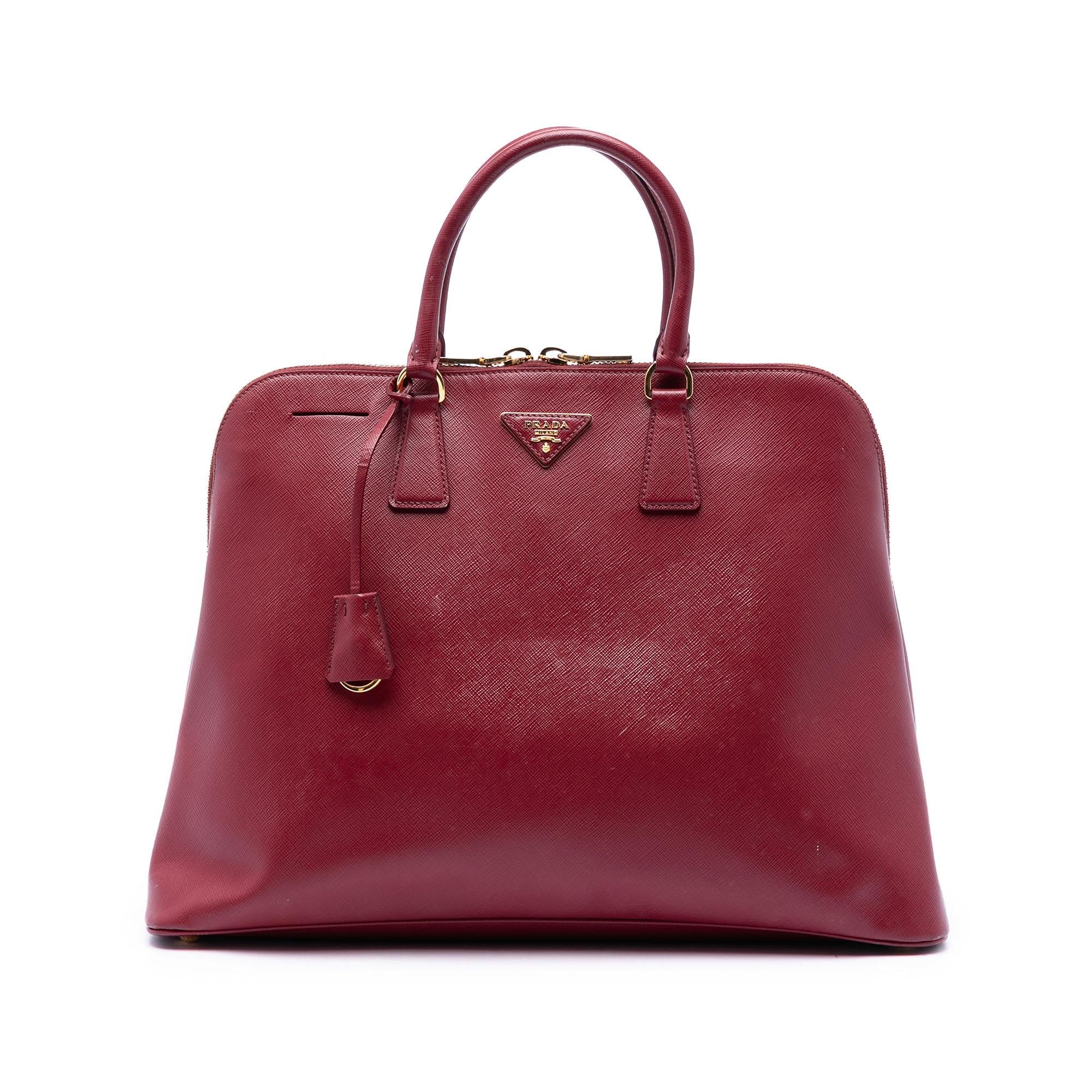 Prada Extra Large Saffiano Lux Promenade Satchel