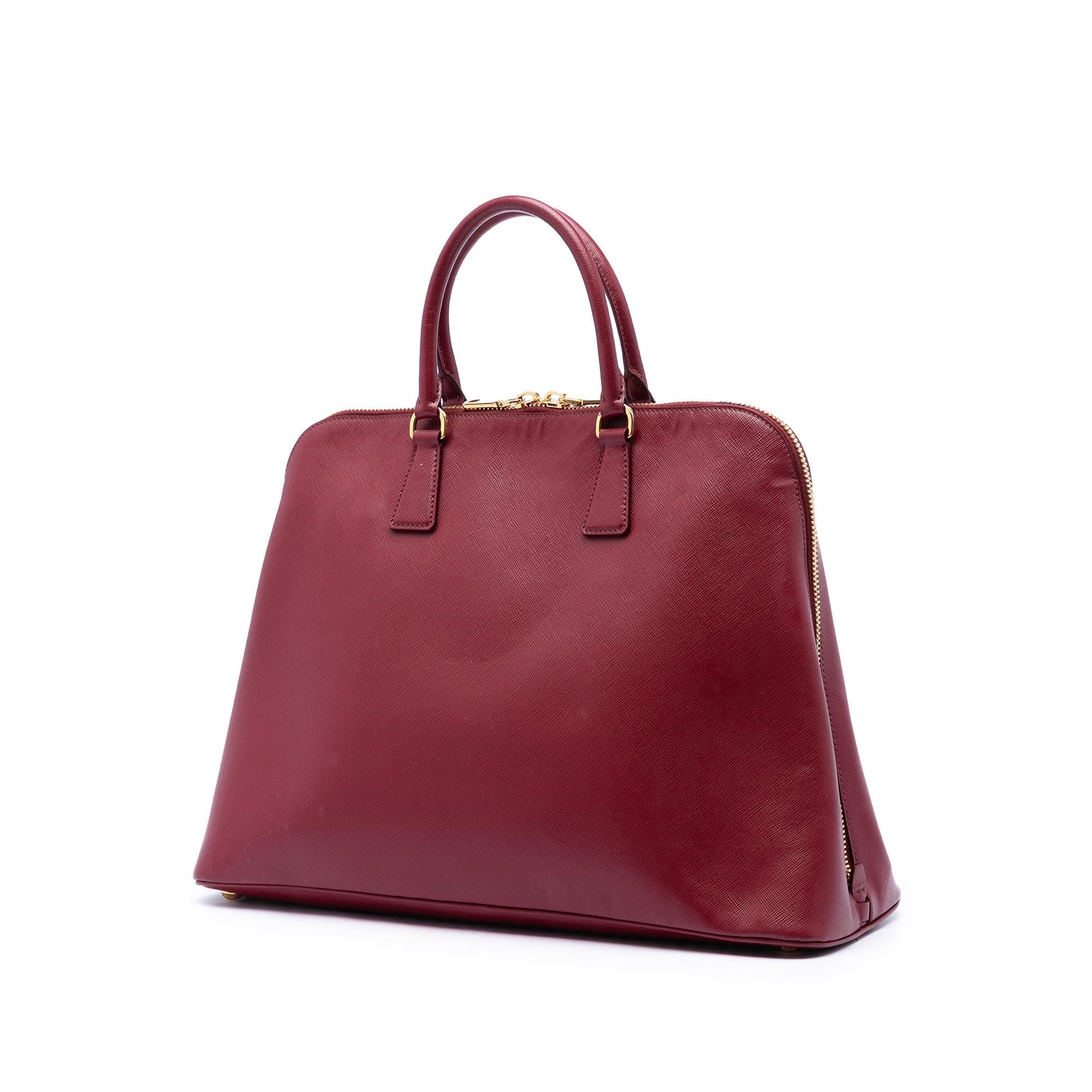 Prada Extra Large Saffiano Lux Promenade Satchel