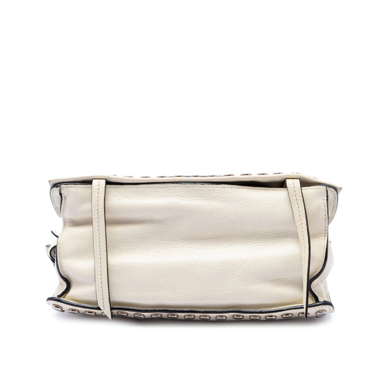 Prada Glace Calfskin Studded Etiquette Flap