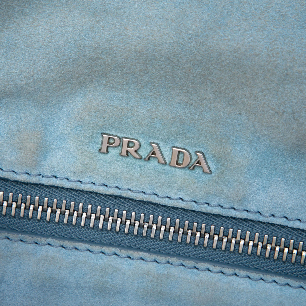 Prada Glace Calfskin Studded Etiquette Flap