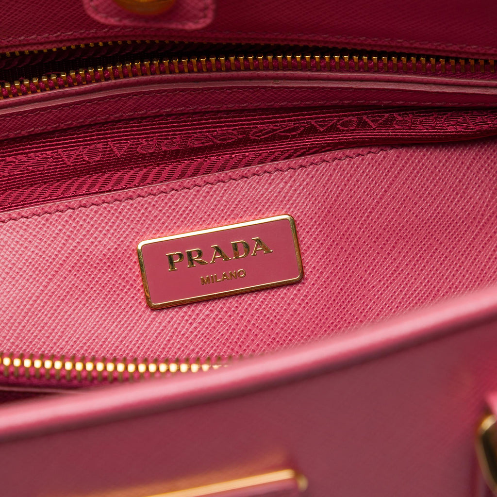 Prada Large Saffiano Lux Open Promenade Satchel