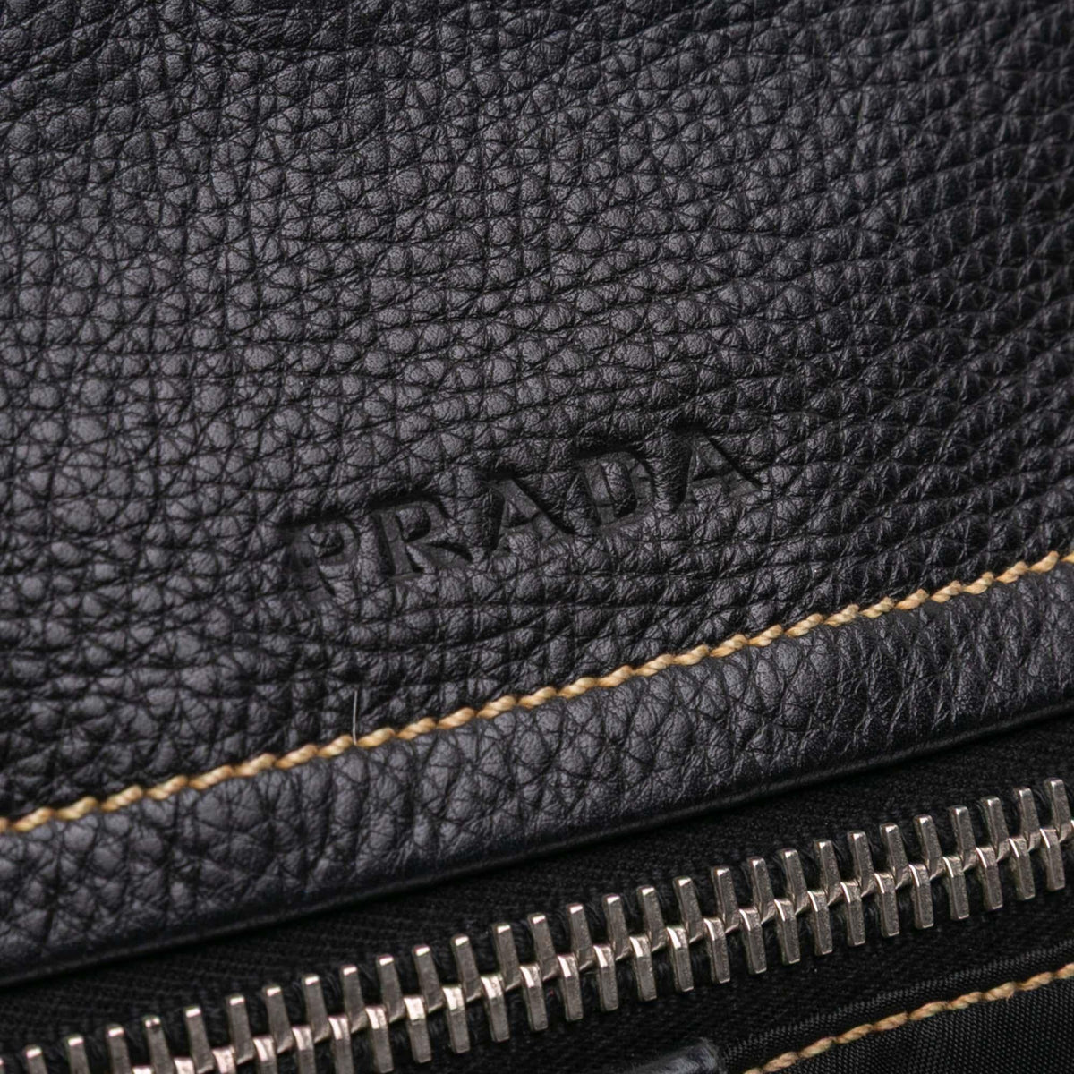 Prada Leather and Tessuto Shoulder Bag