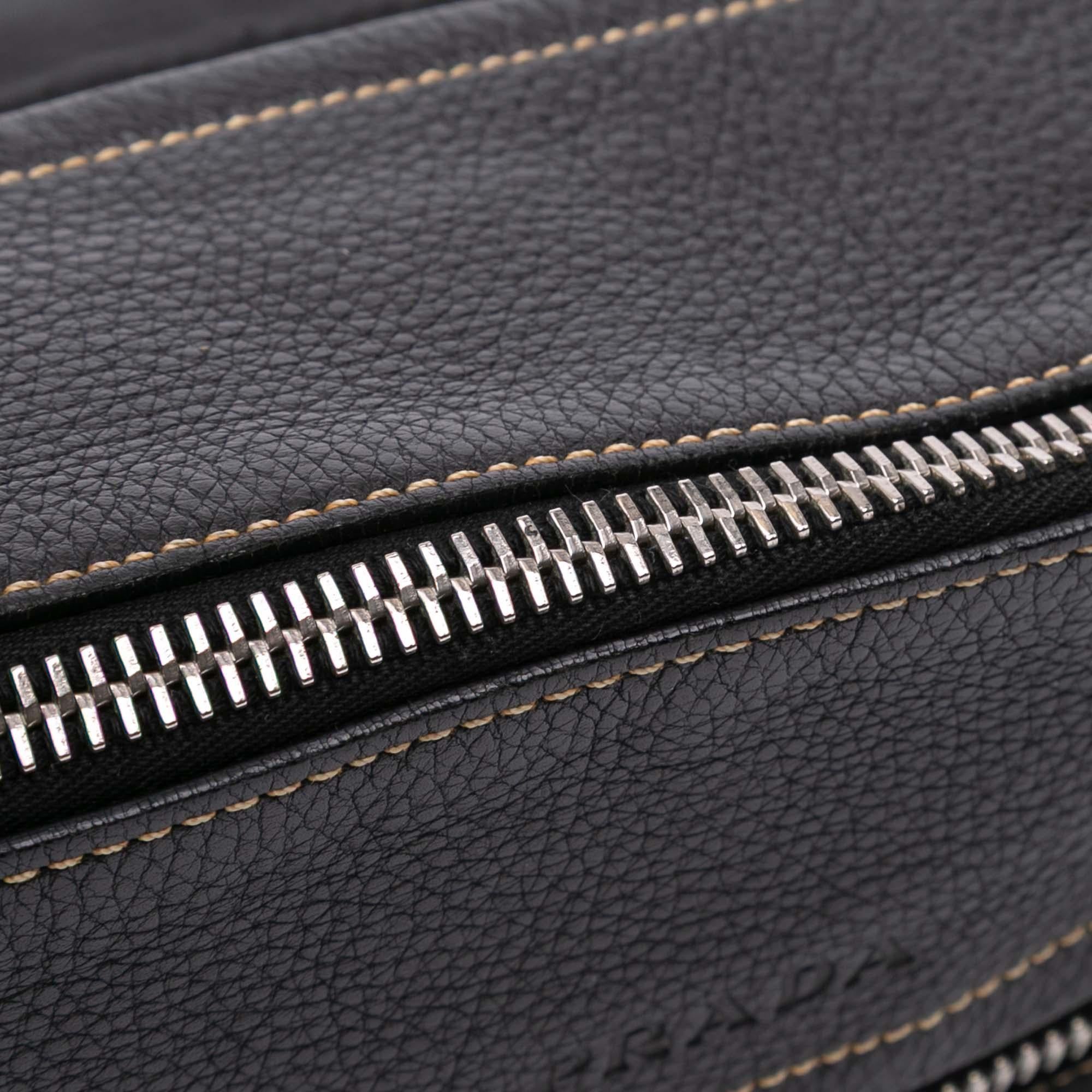 Prada Leather and Tessuto Shoulder Bag