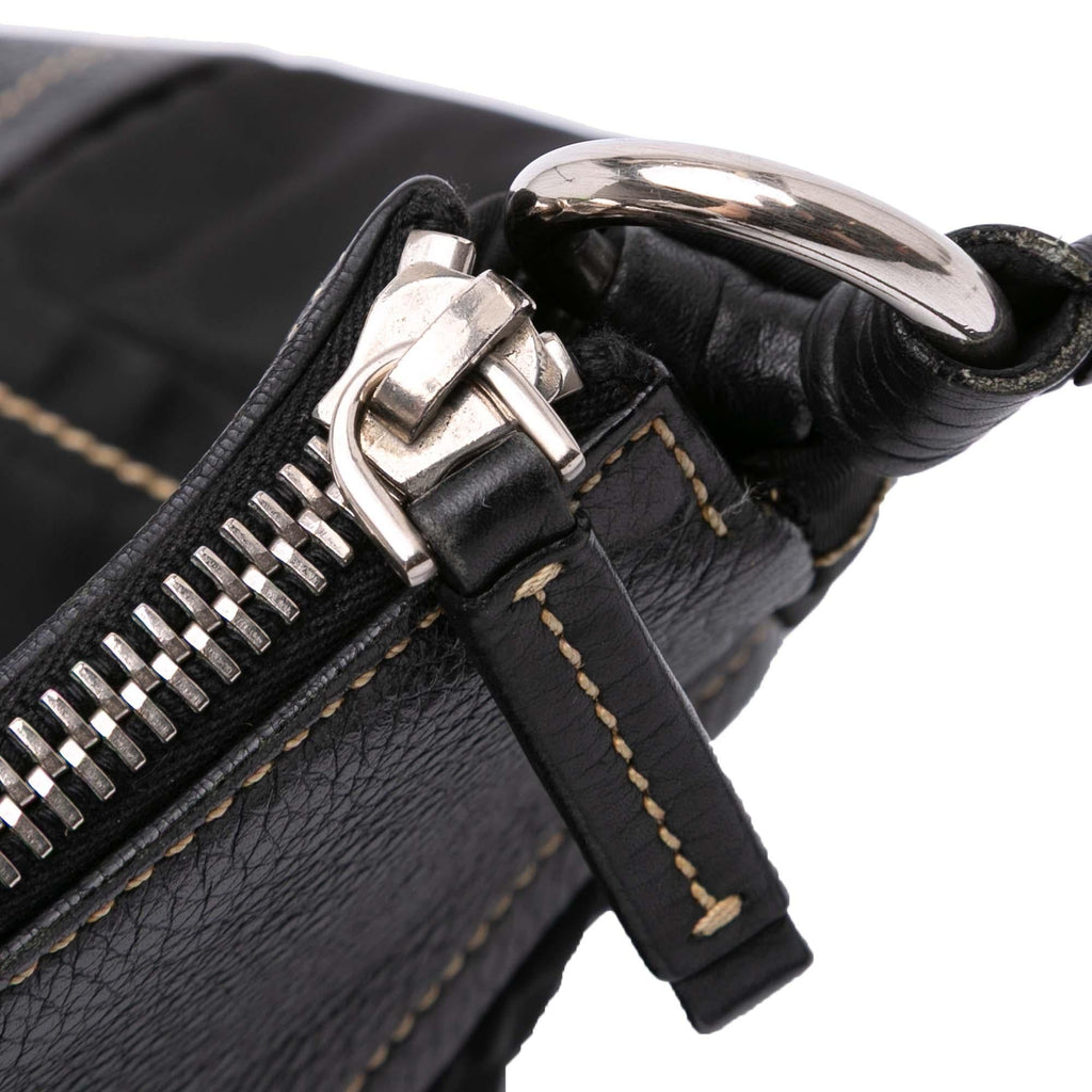 Prada Leather and Tessuto Shoulder Bag