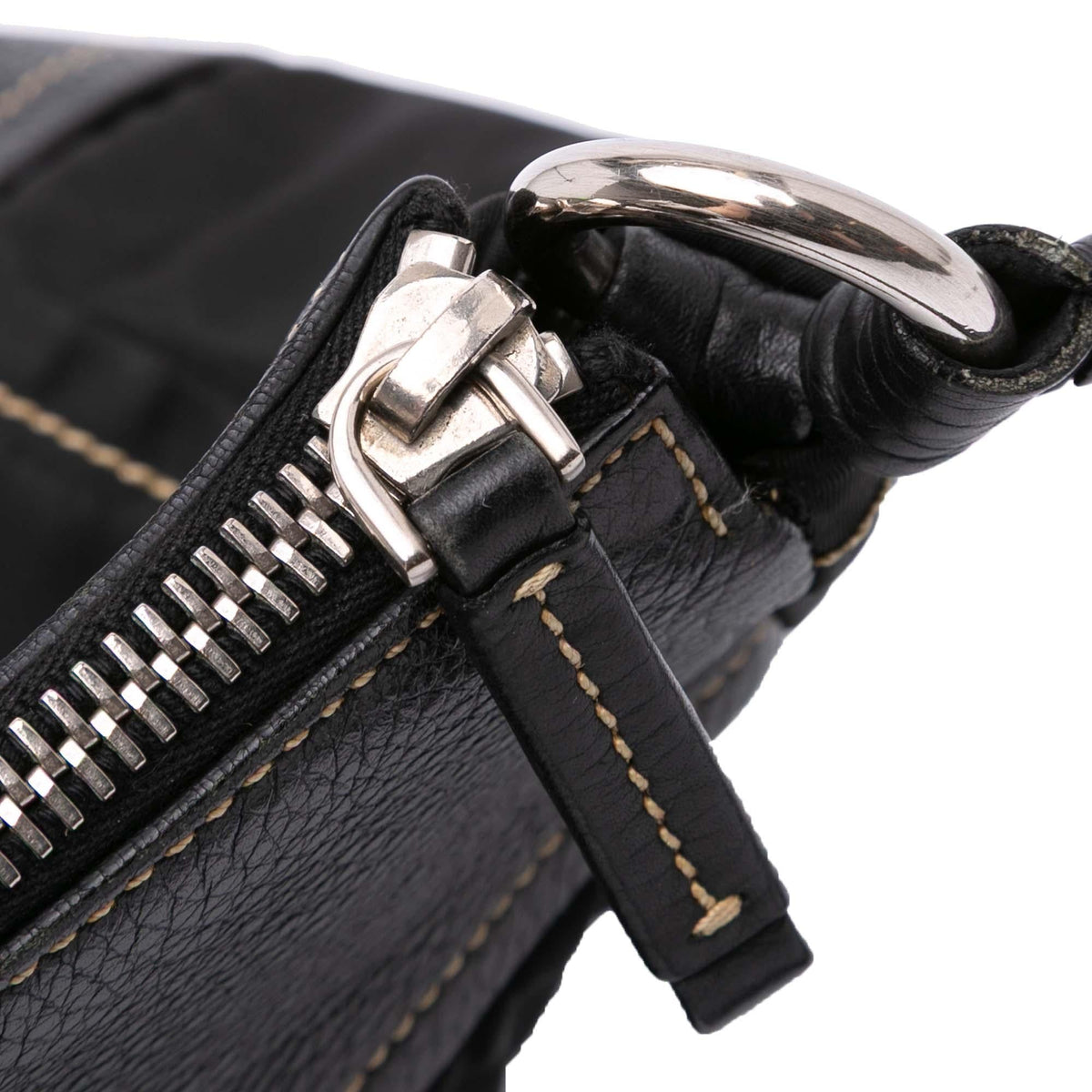 Prada Leather and Tessuto Shoulder Bag
