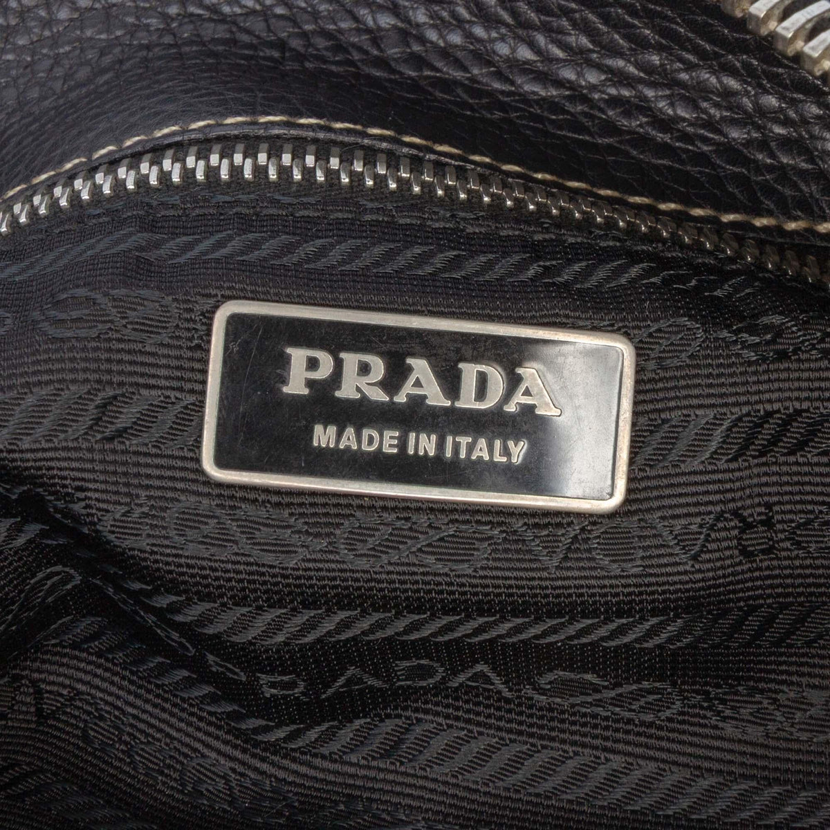 Prada Leather and Tessuto Shoulder Bag