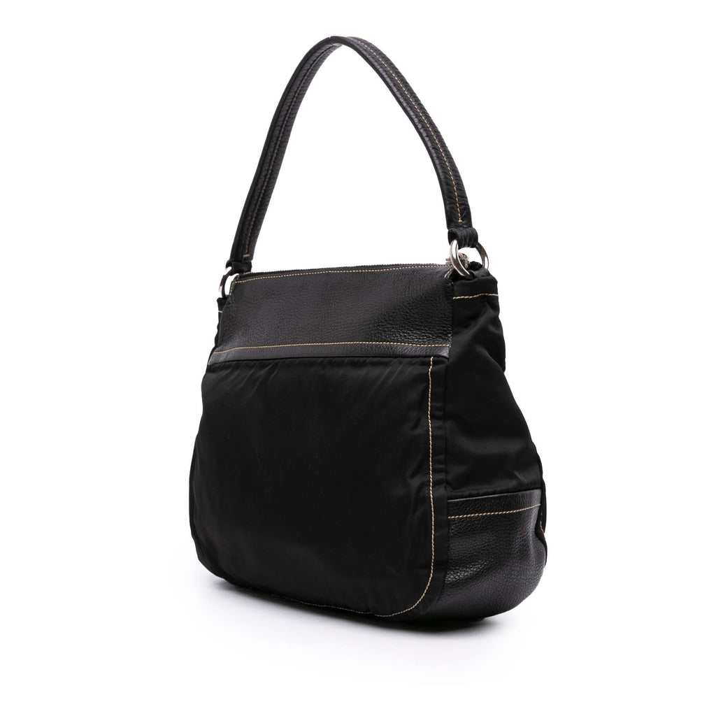 Prada Leather and Tessuto Shoulder Bag