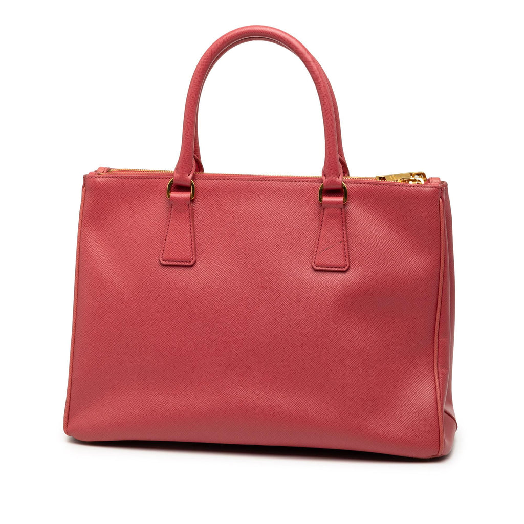 Prada Medium Saffiano Lux Galleria Double Zip Satchel