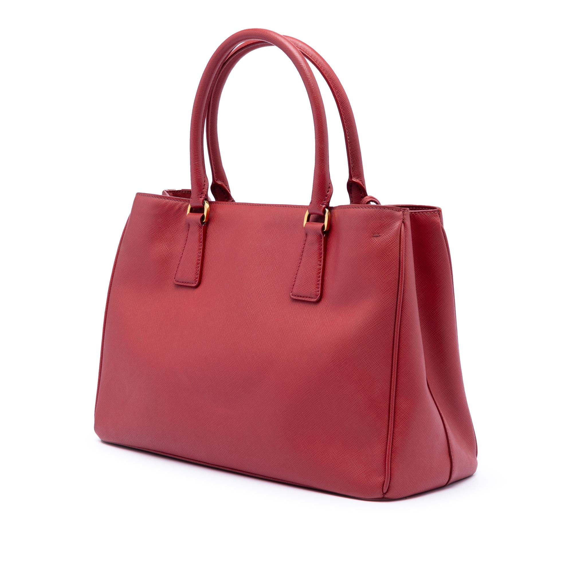 Prada Medium Saffiano Lux Galleria Satchel