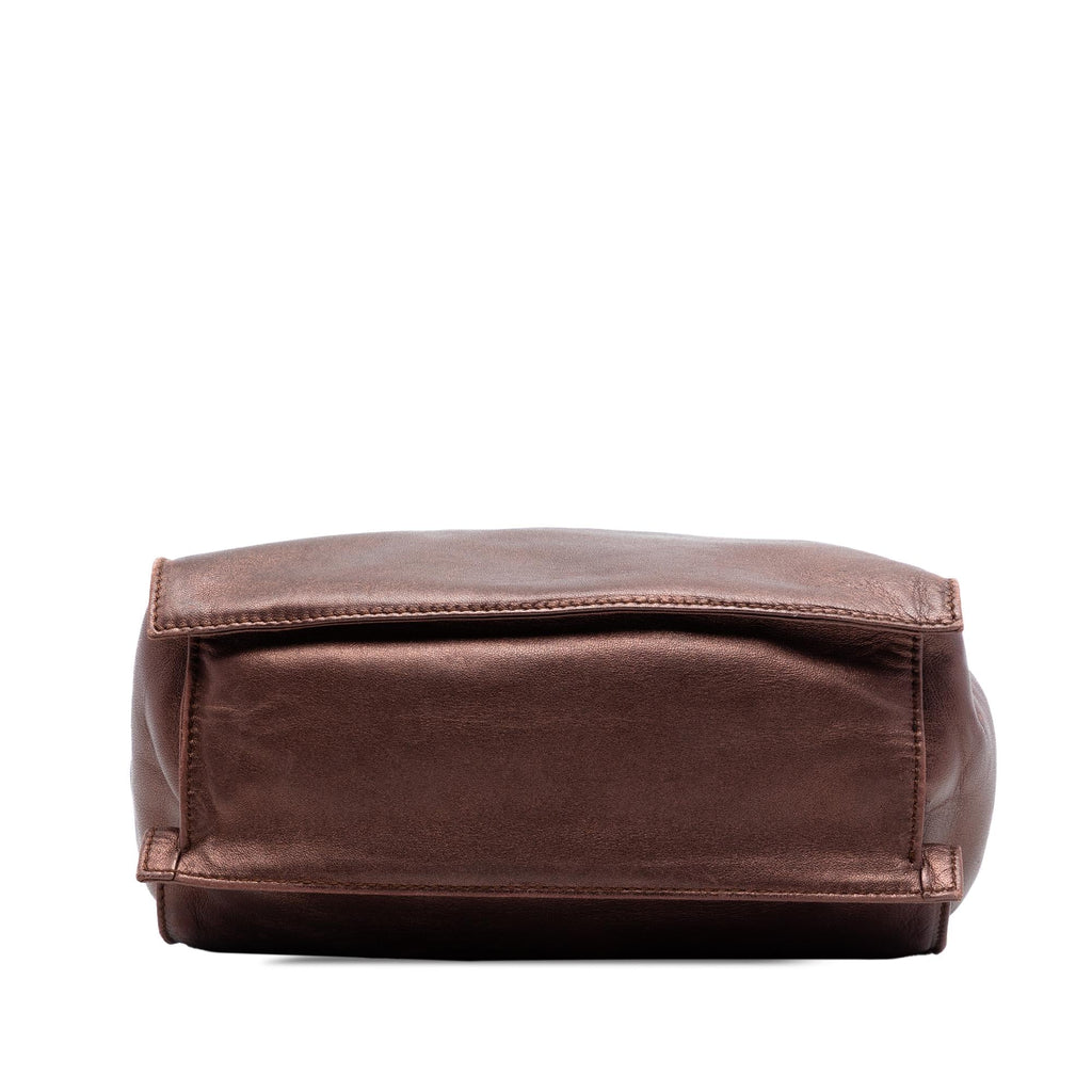 Prada Metallic Nappa Frame Crossbody