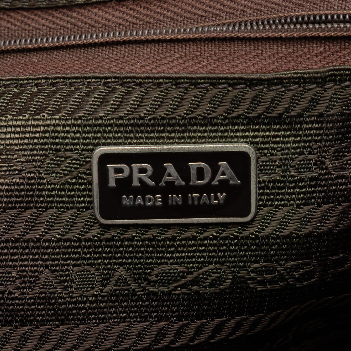 Prada Metallic Nappa Frame Crossbody