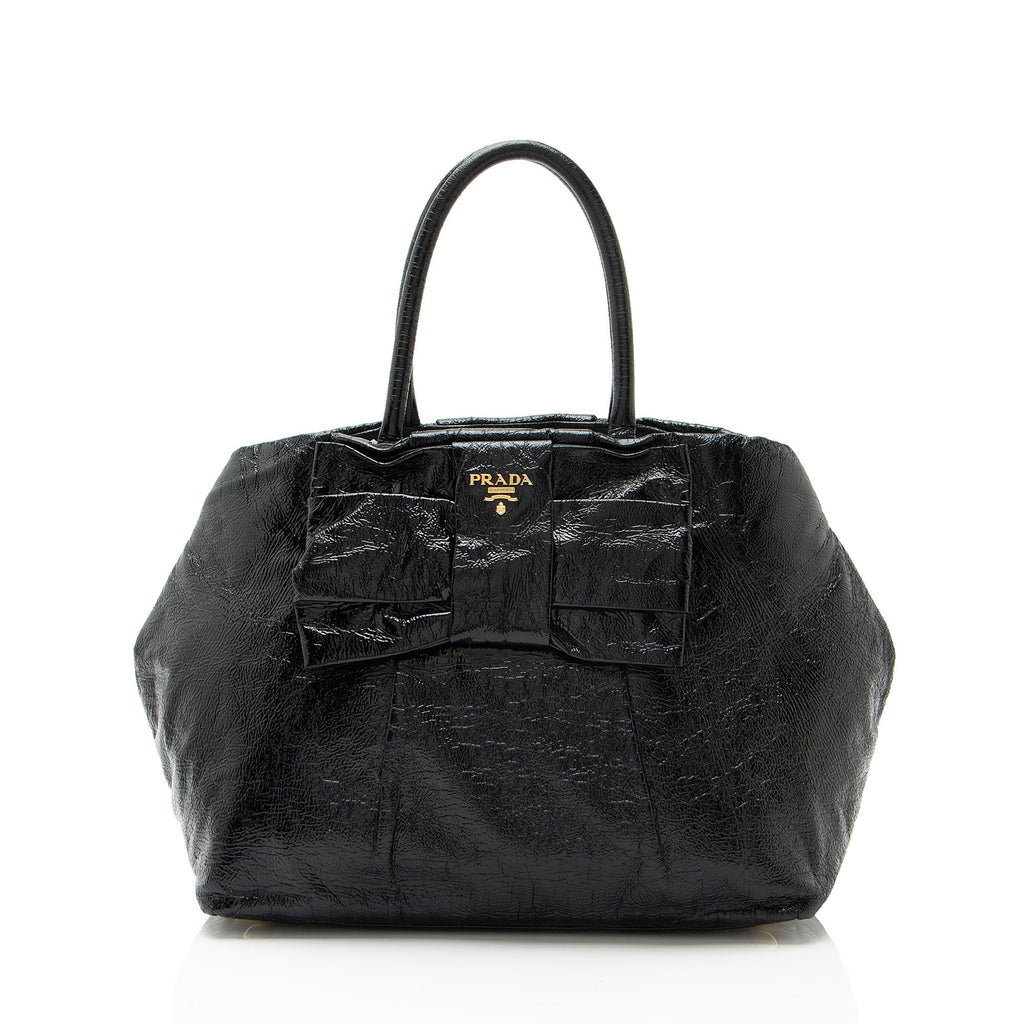 Prada Nappa Fiocco Bow Tote
