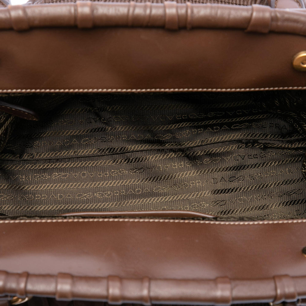 Prada Nappa Gaufre and Tessuto Tote
