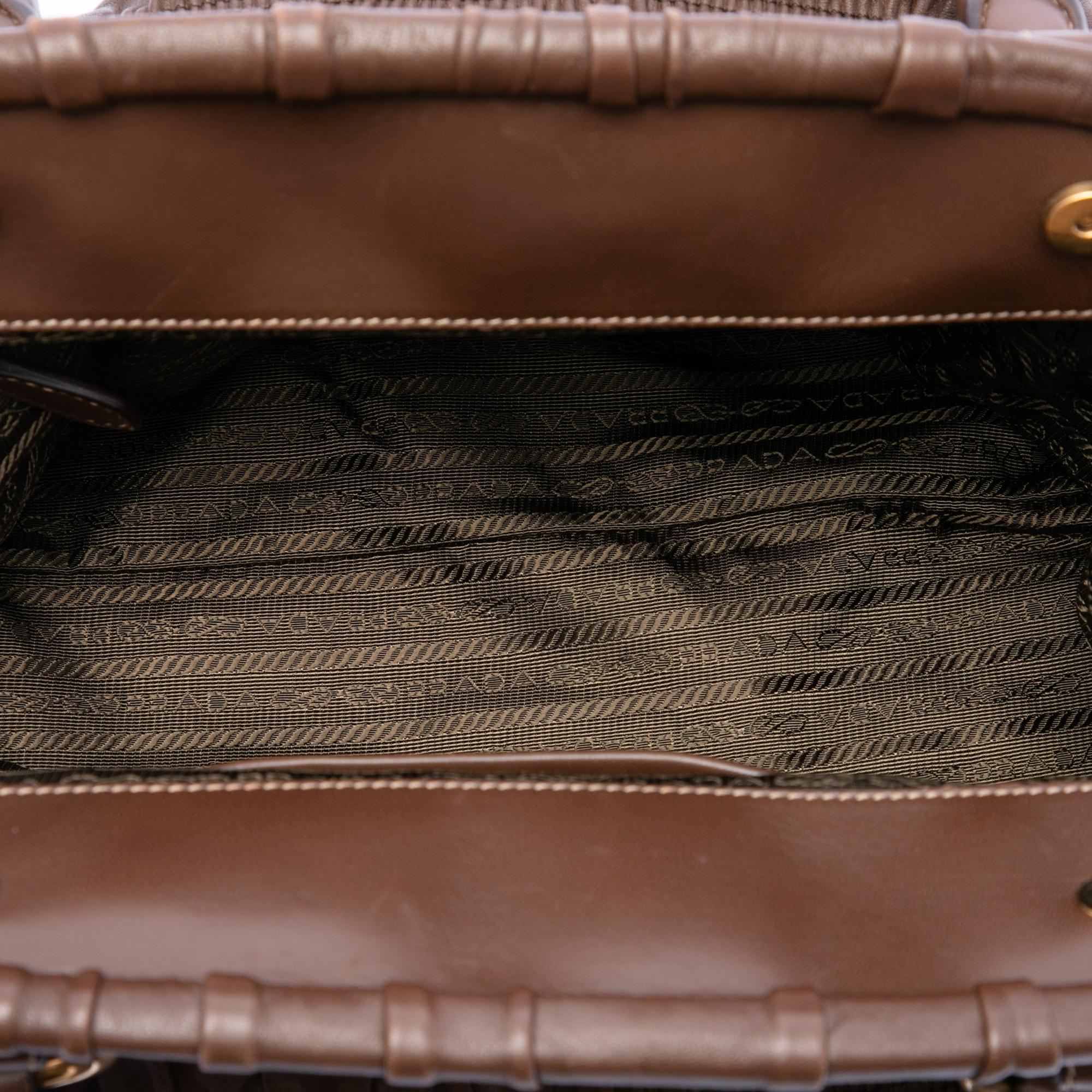 Prada Nappa Gaufre and Tessuto Tote