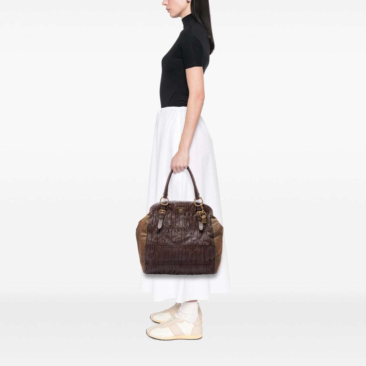 Prada Nappa Gaufre and Tessuto Tote