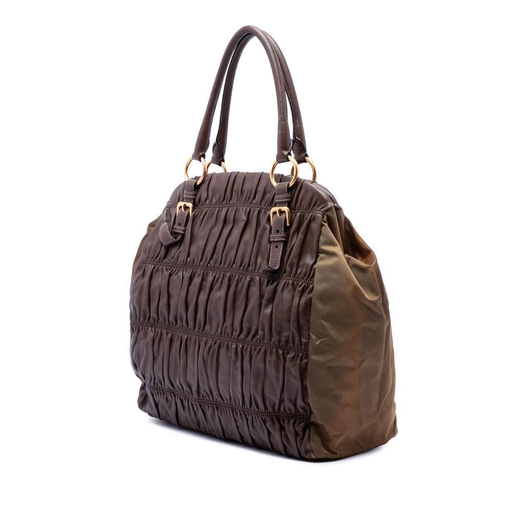 Prada Nappa Gaufre and Tessuto Tote