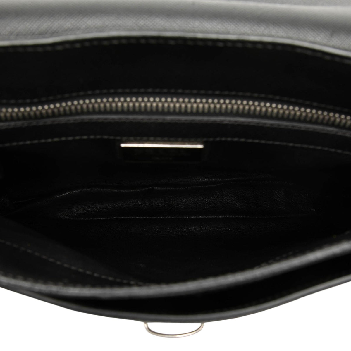 Prada Saffiano Buckle Messenger Bag