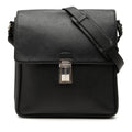 Prada Saffiano Buckle Messenger Bag