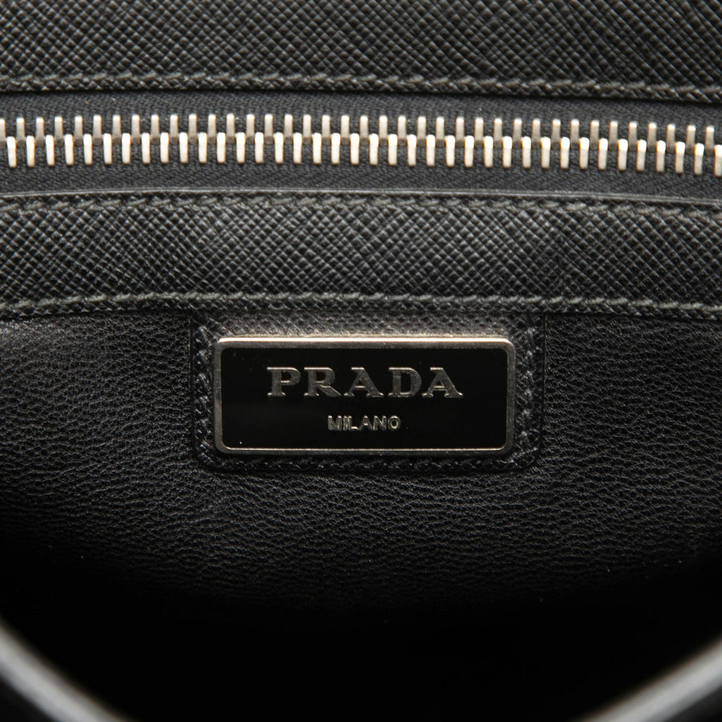Prada Saffiano Buckle Messenger Bag