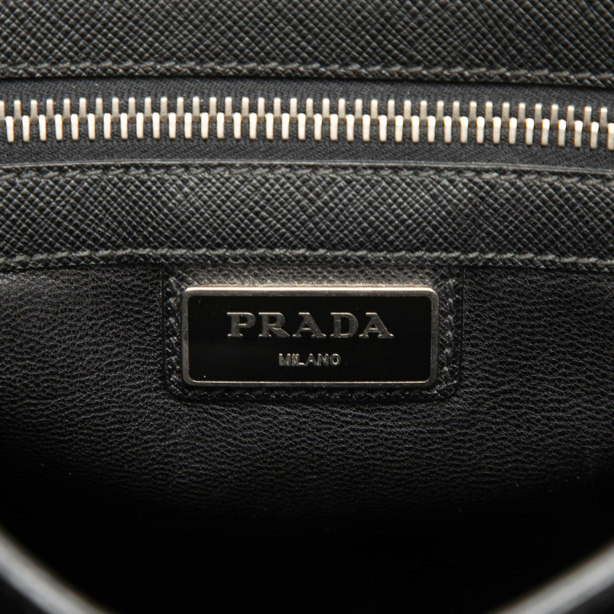 Prada Saffiano Buckle Messenger Bag