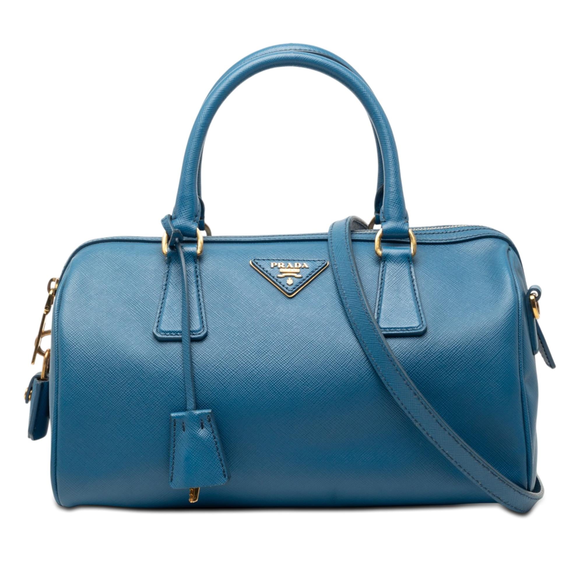 Prada Saffiano Lux Boston Bag