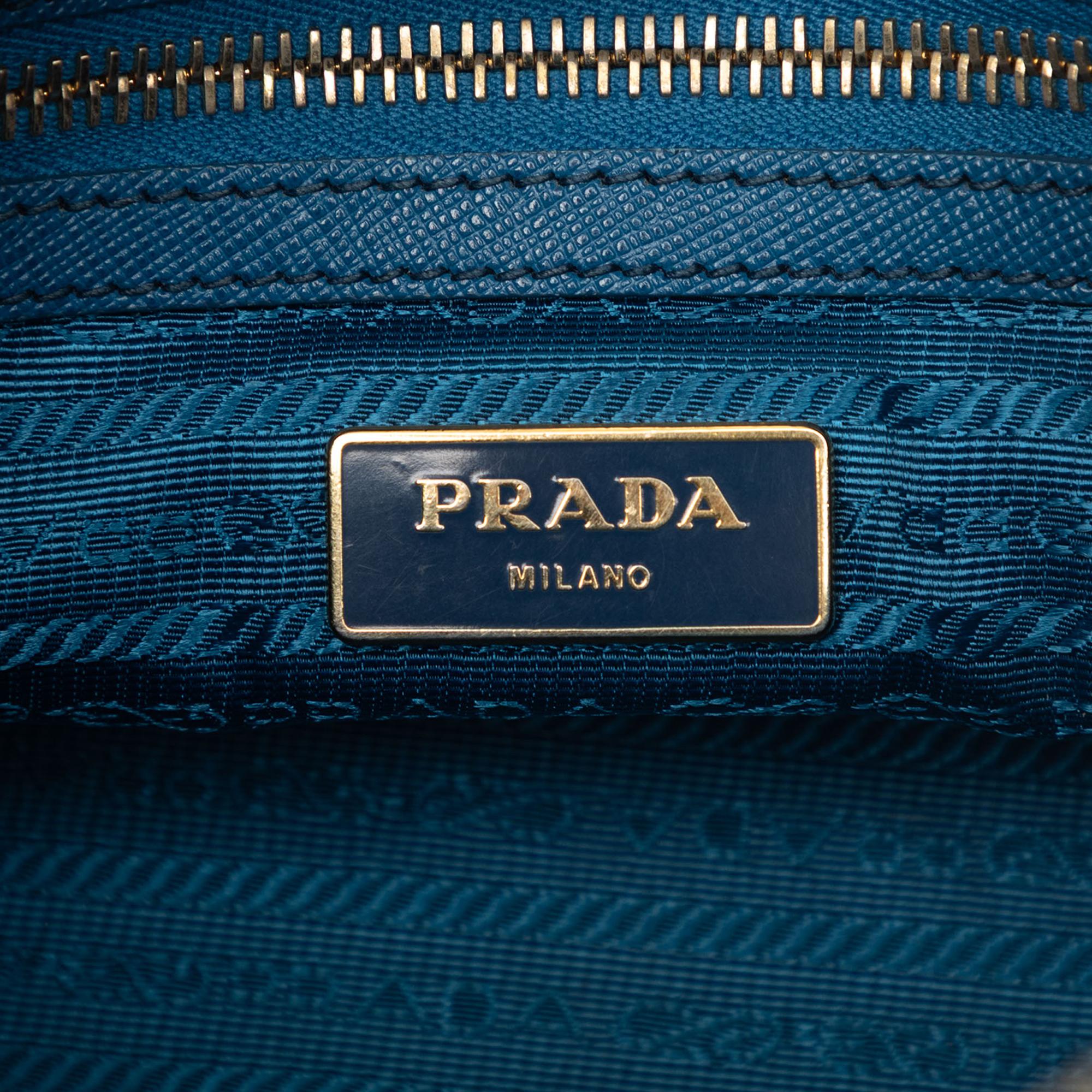Prada Saffiano Lux Boston Bag
