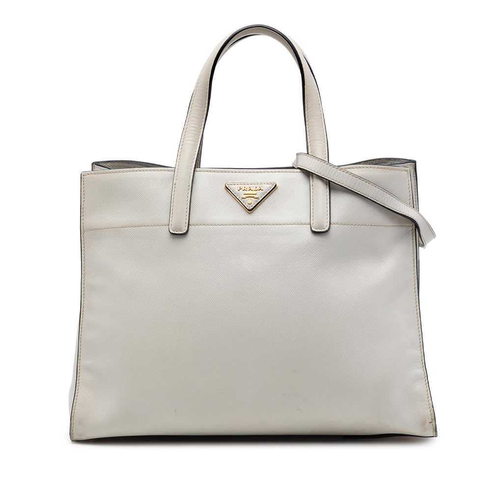 Prada Saffiano Soft Triple Pocket Tote