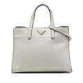 Prada Saffiano Soft Triple Pocket Tote