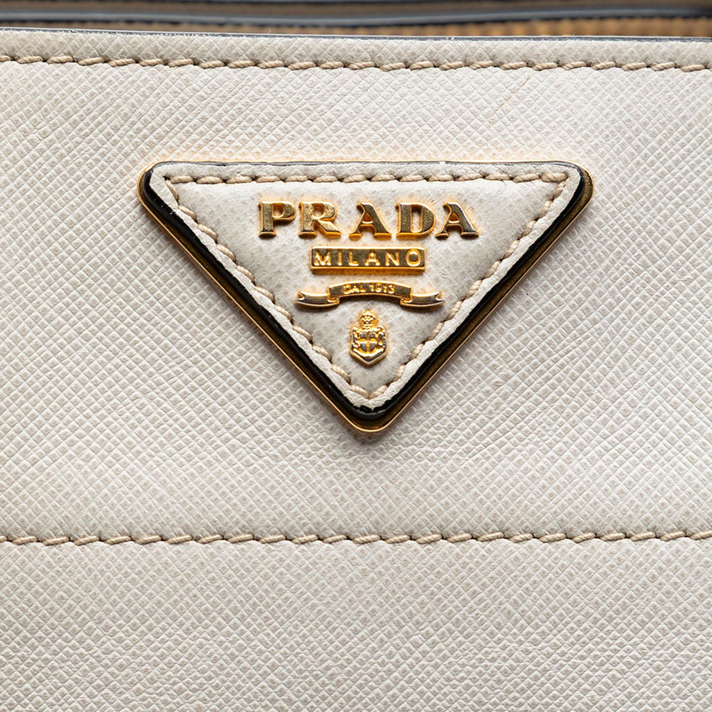 Prada Saffiano Soft Triple Pocket Tote